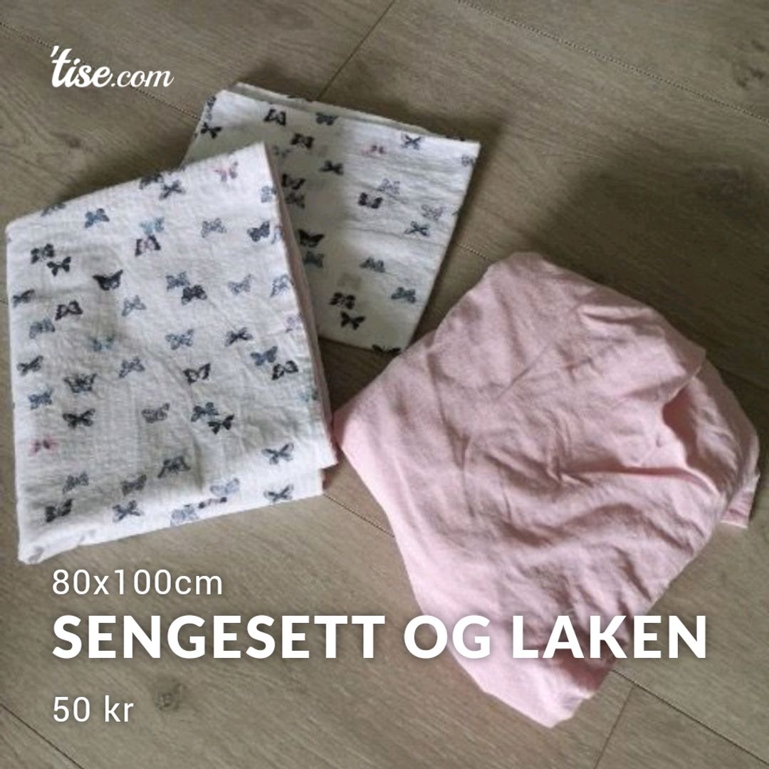 Sengesett og laken