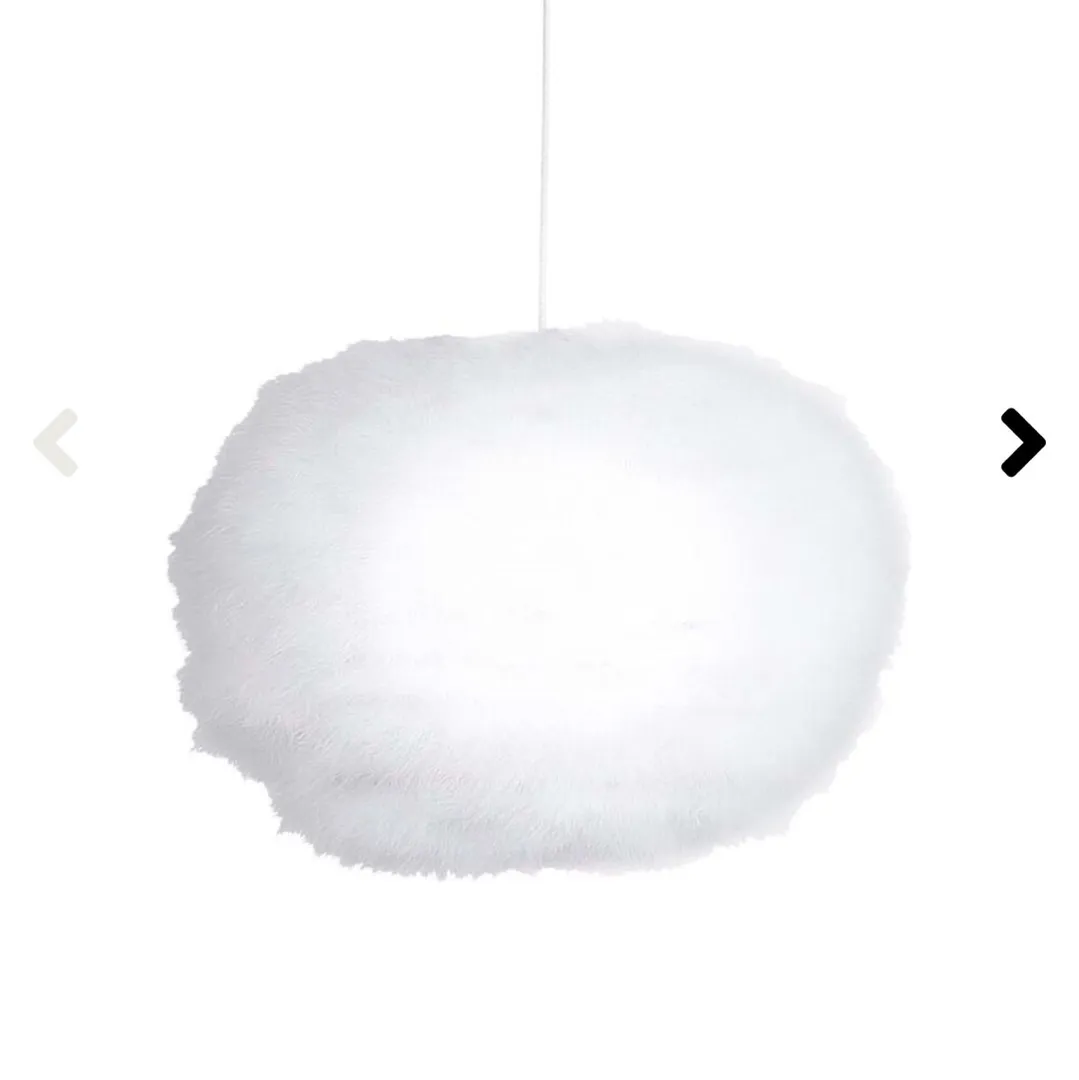 Fluffig lampa