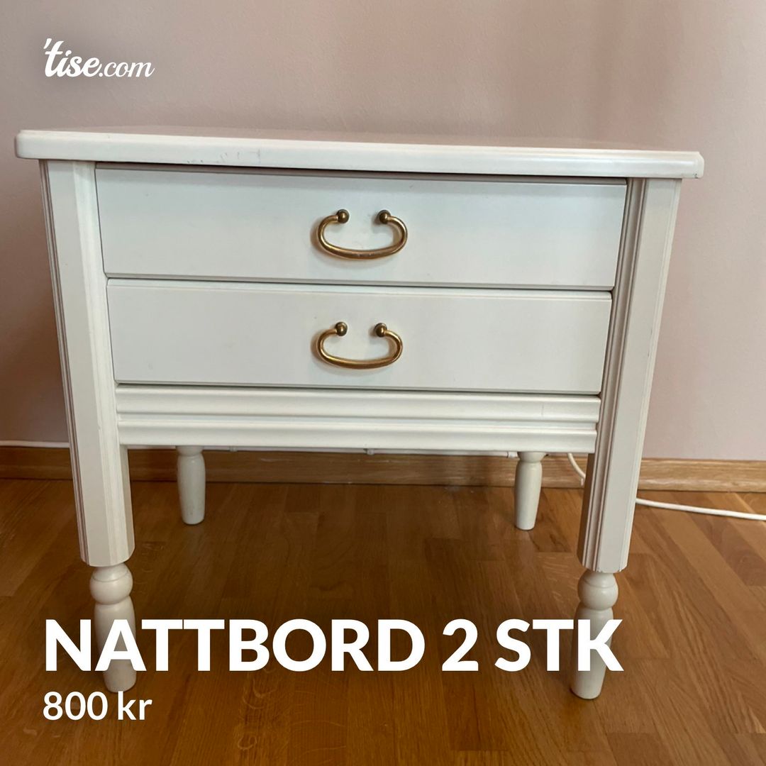 Nattbord 2 stk