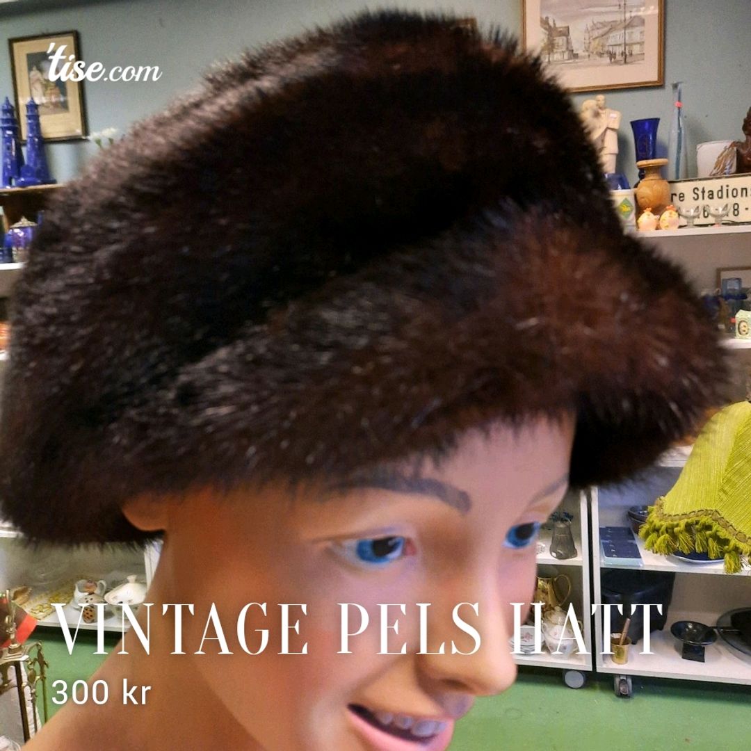 Vintage Pels Hatt