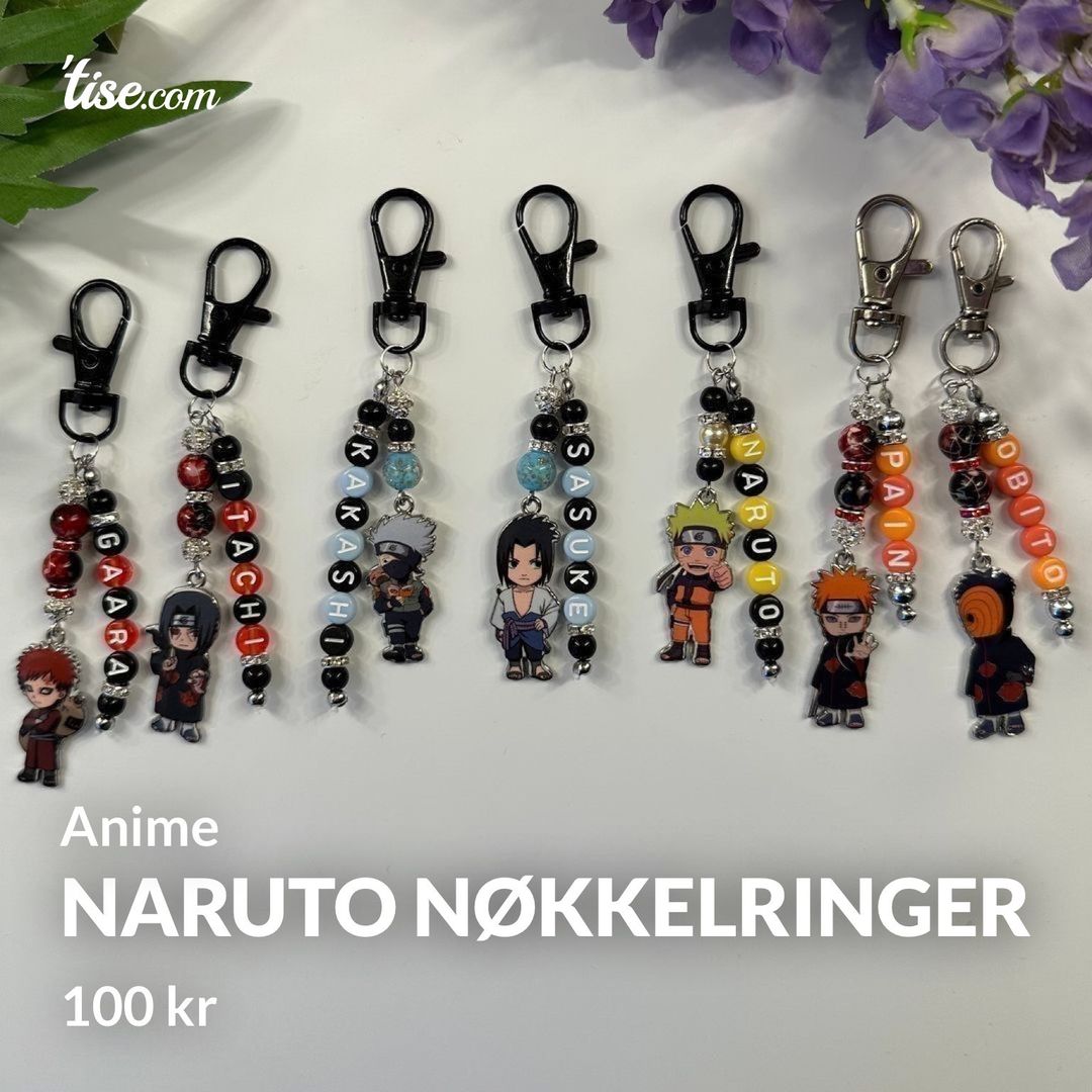 Naruto nøkkelringer