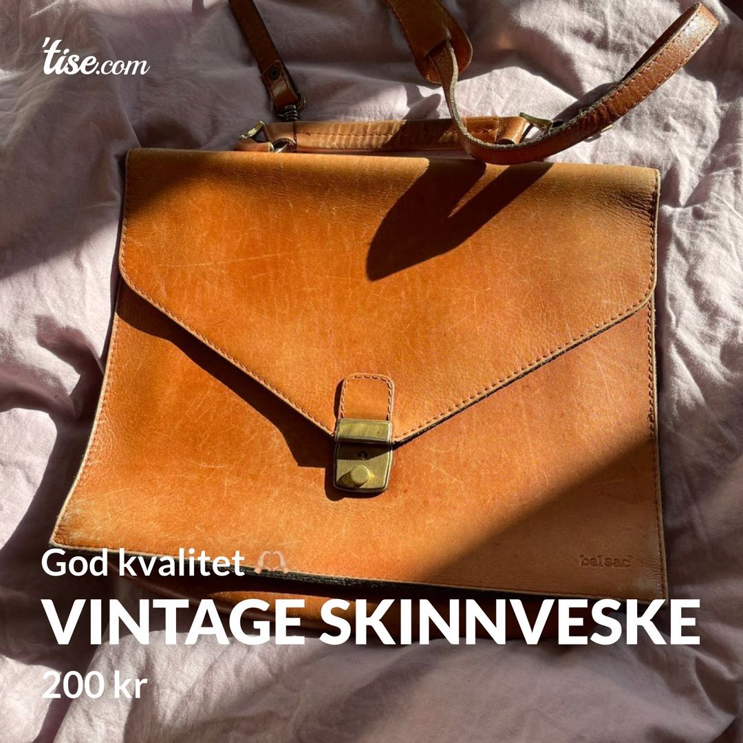 Vintage skinnveske