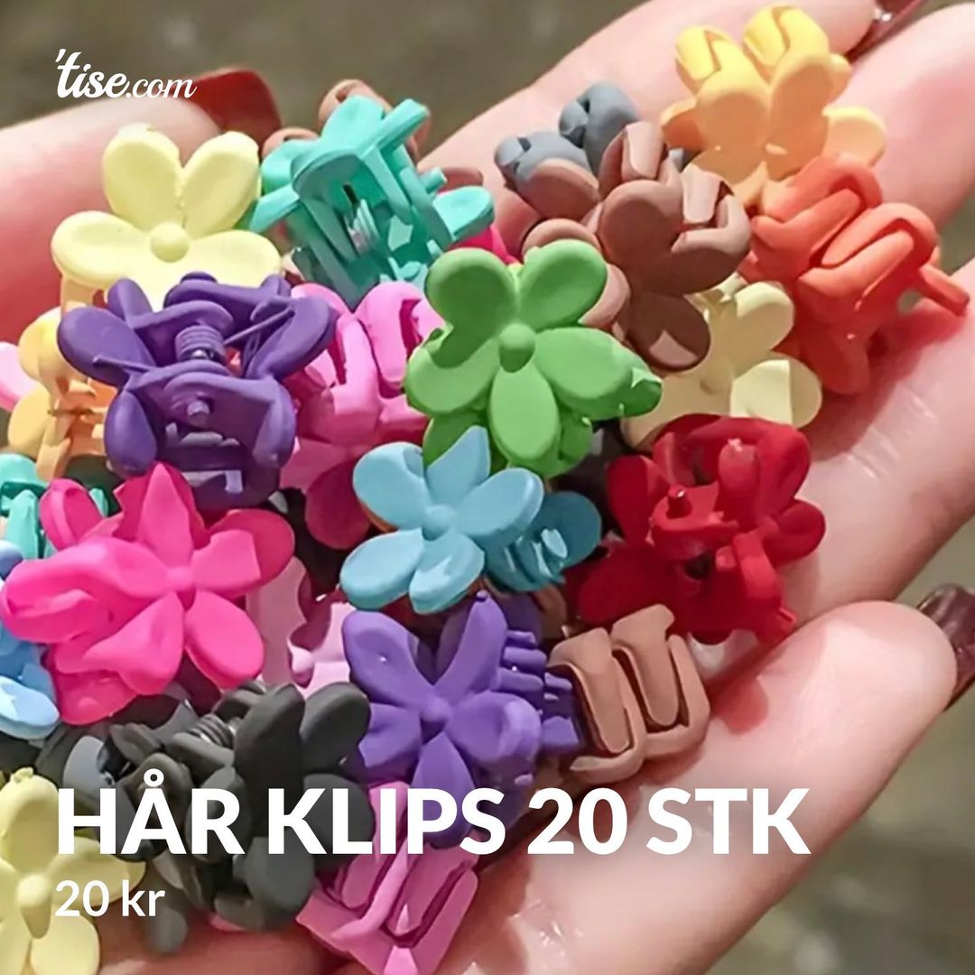 Hår klips 20 stk