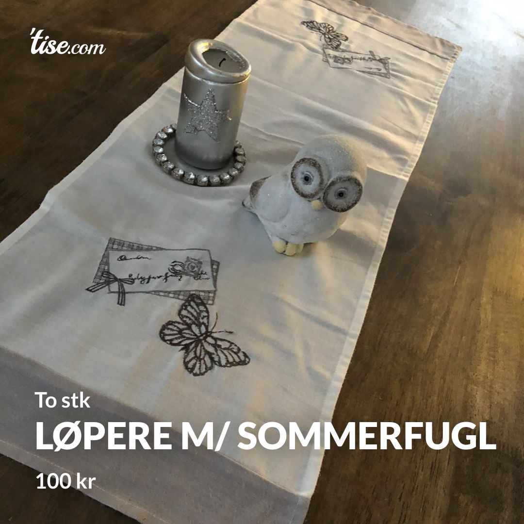 Løpere m/ sommerfugl