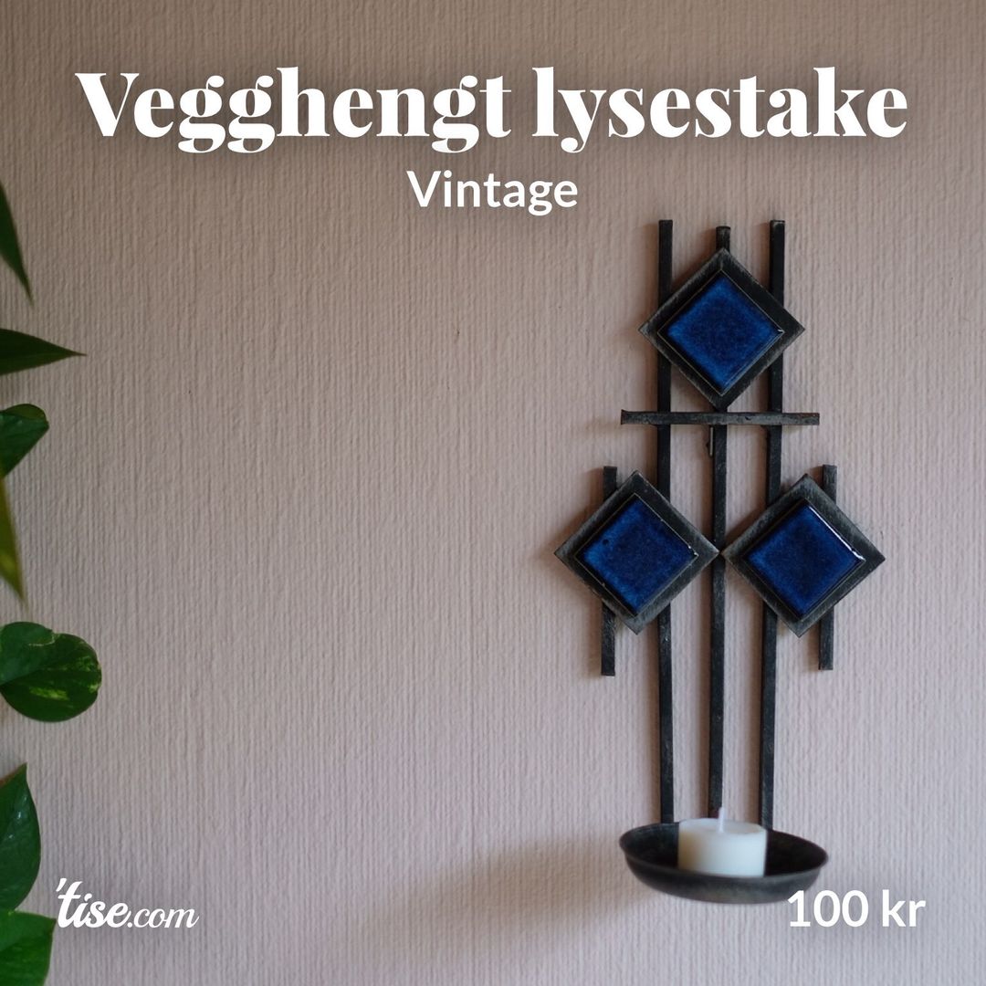 Vegghengt lysestake