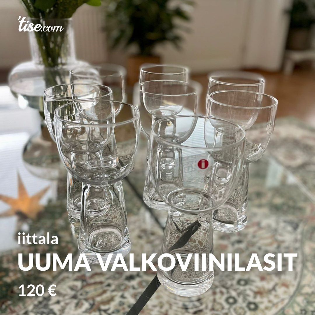 uuma valkoviinilasit