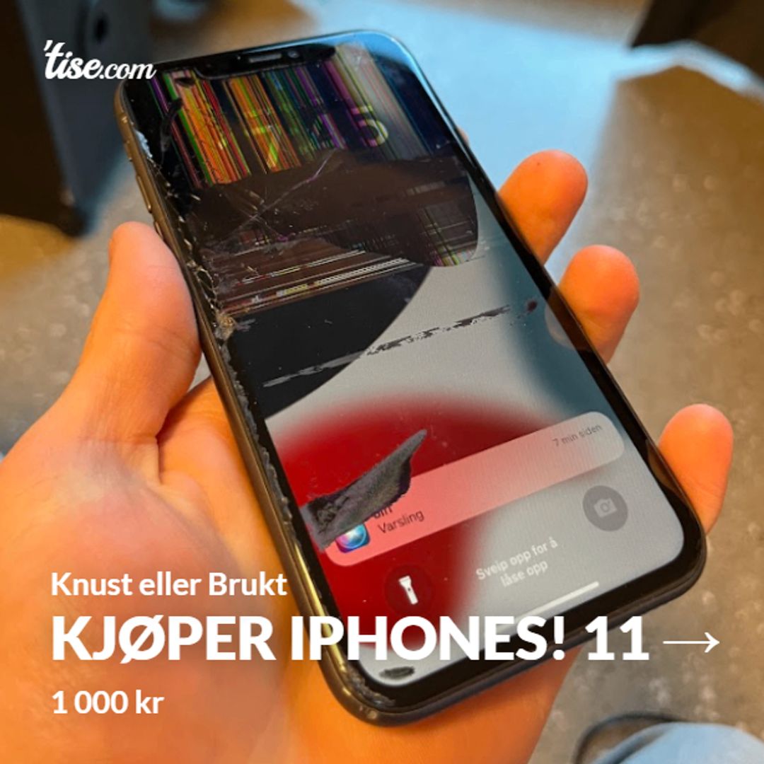 Kjøper iPhones! 11 →