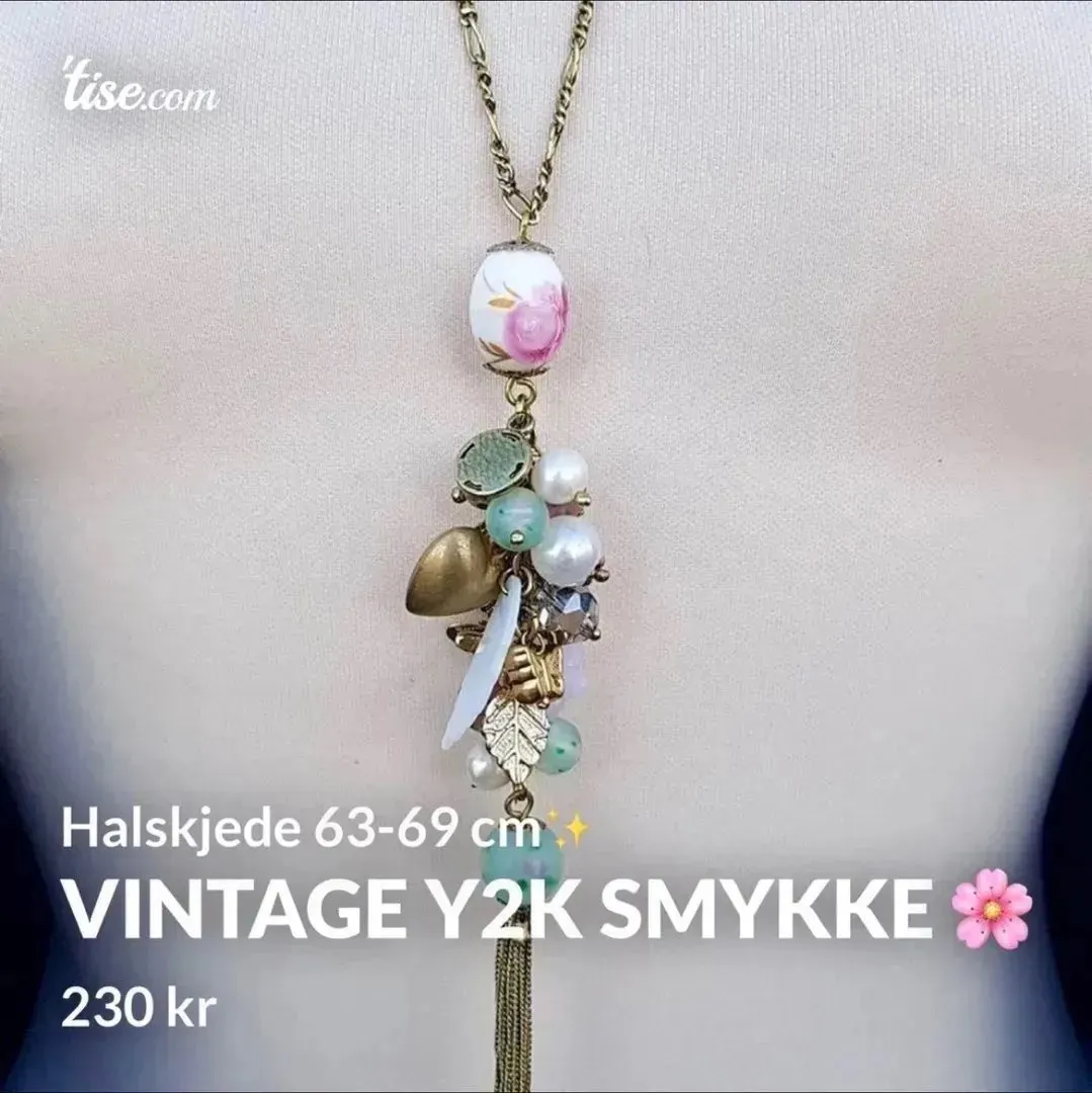 Y2k halskjede smykke