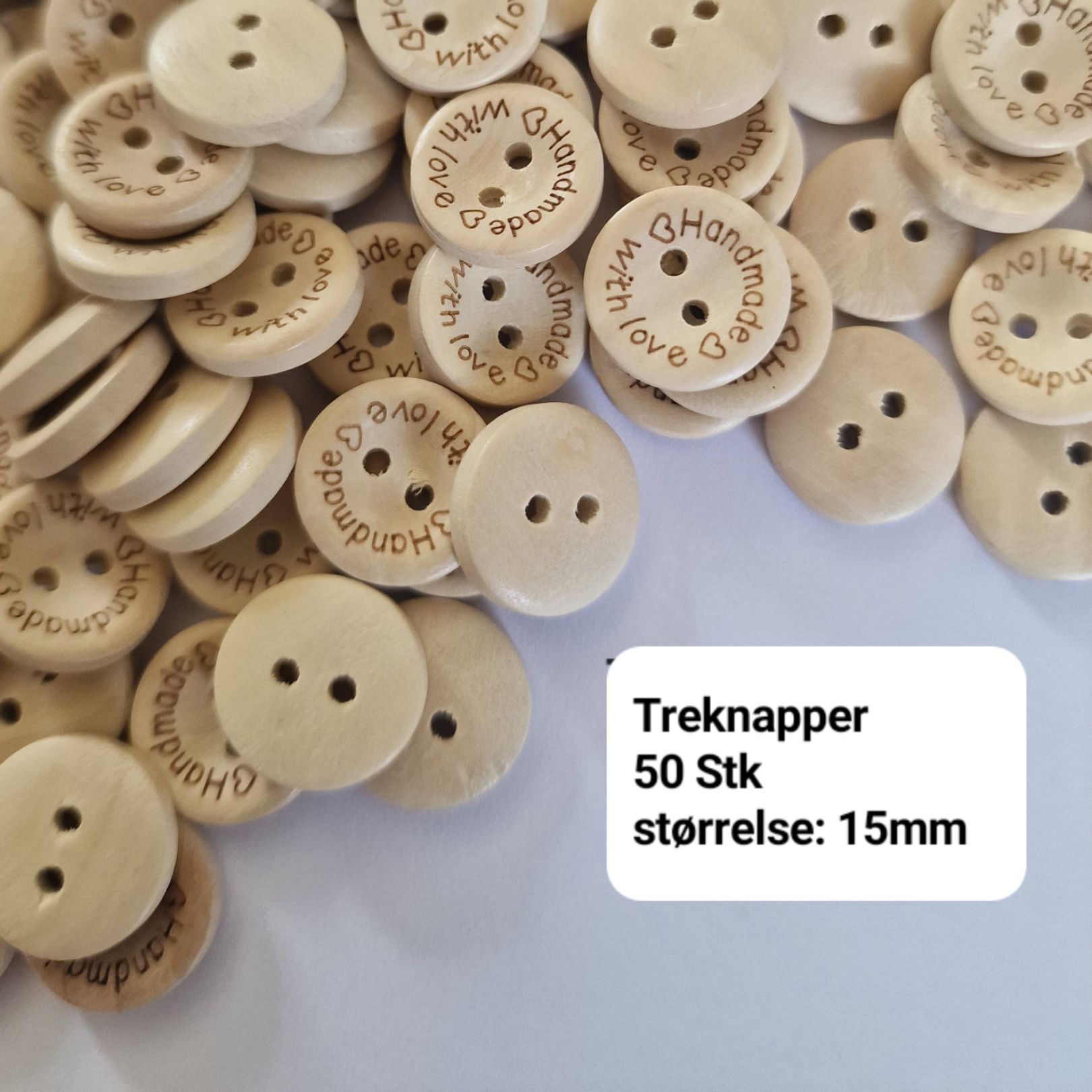 Treknapper 50 stk