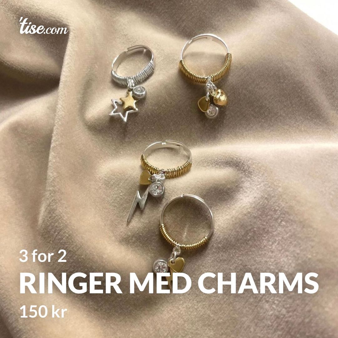 Ringer med charms