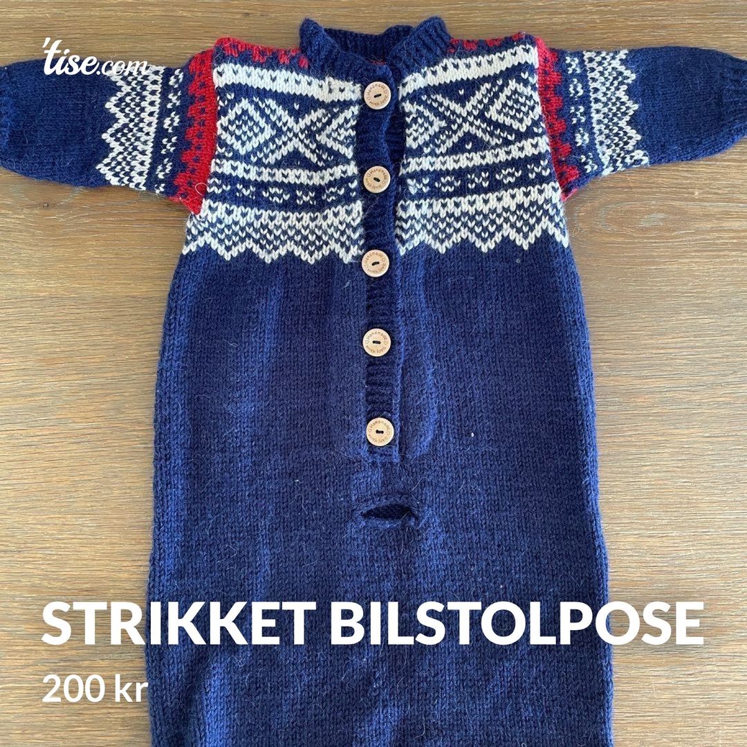 Strikket bilstolpose