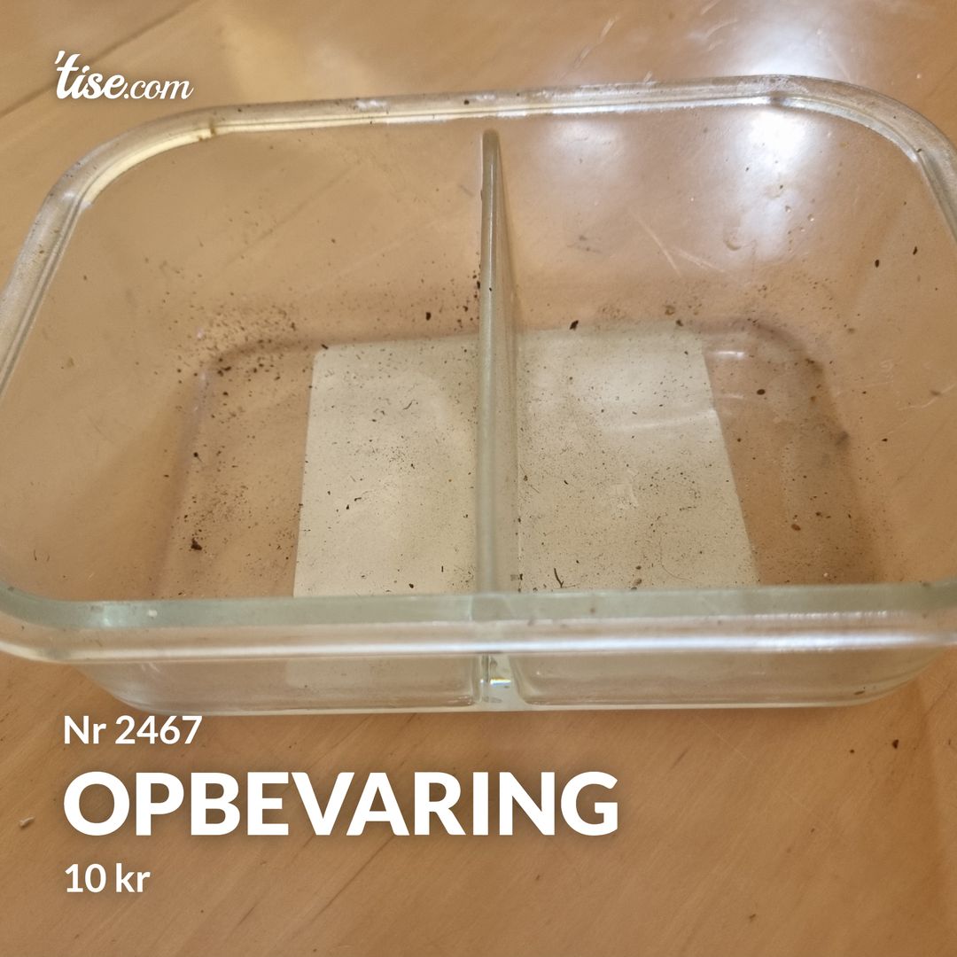 Opbevaring