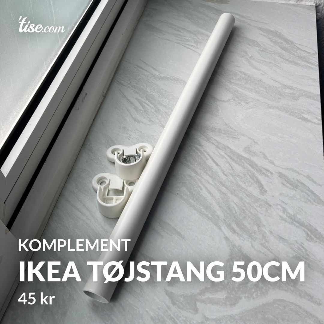 Ikea tøjstang 50cm