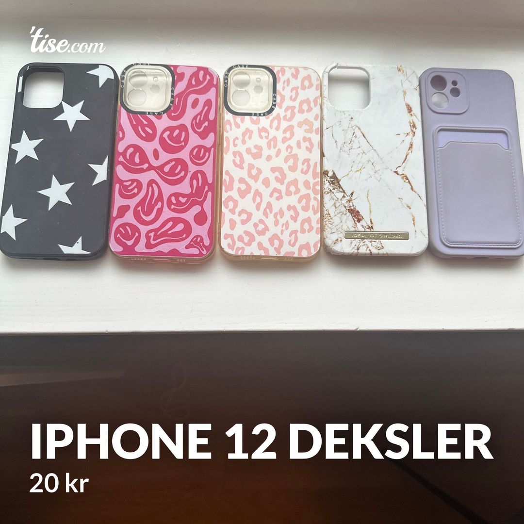 Iphone 12 deksler