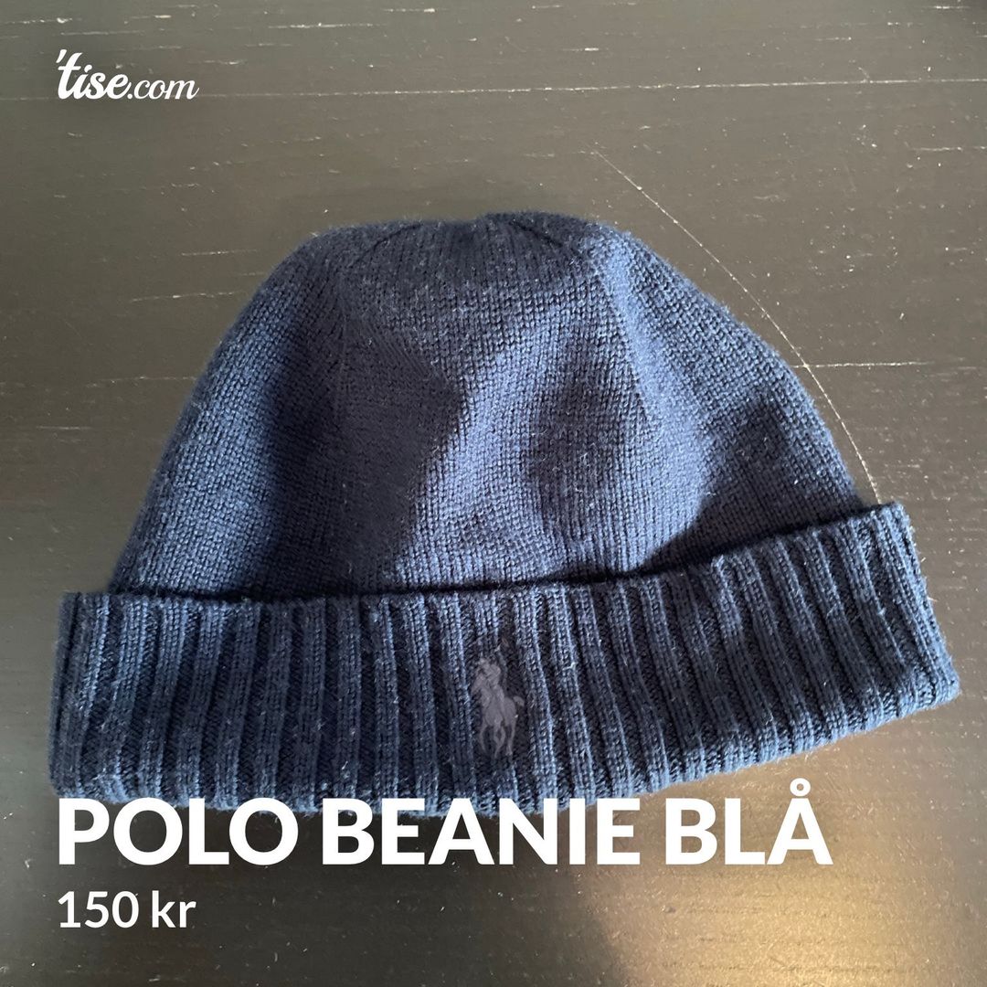 Polo beanie blå