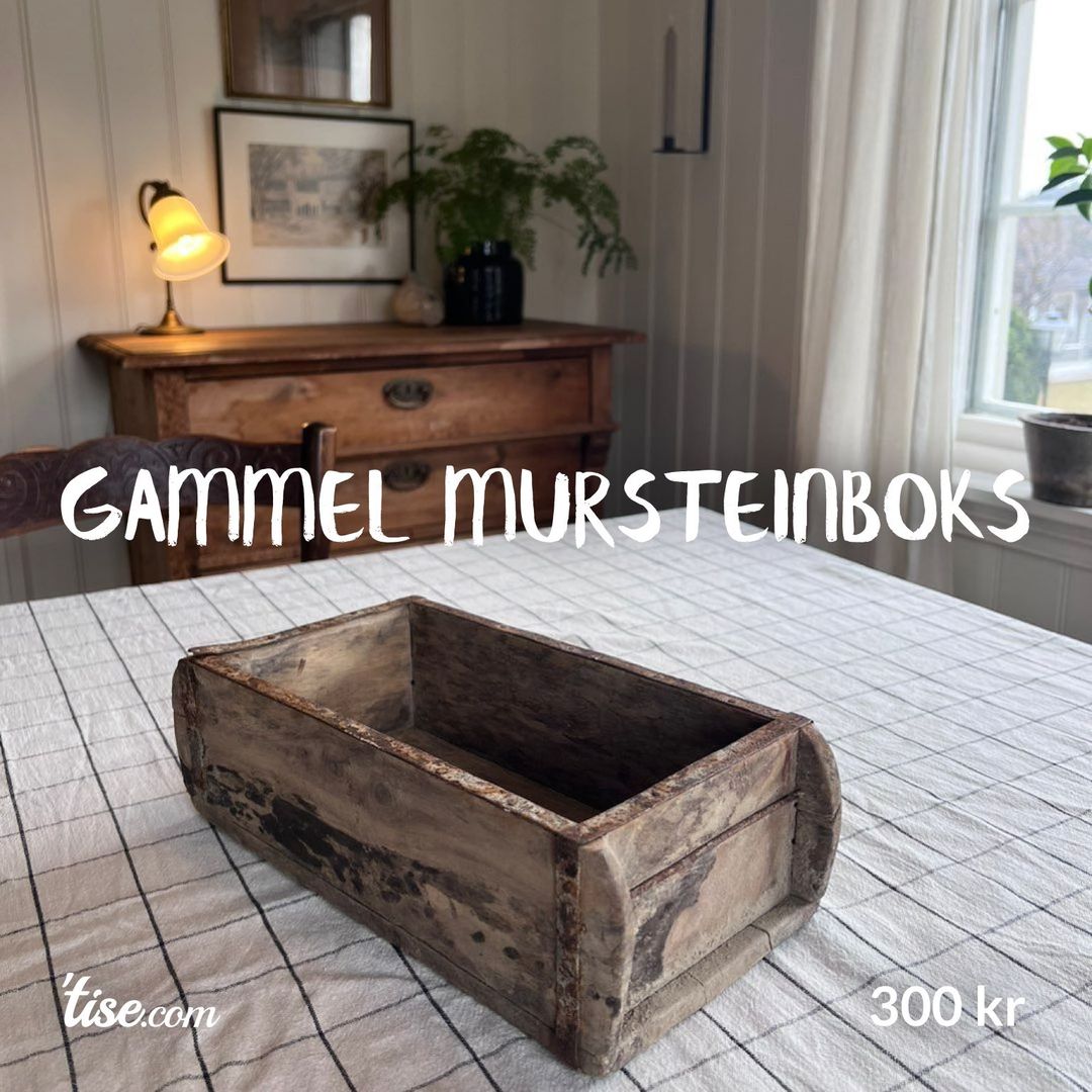 Gammel mursteinboks