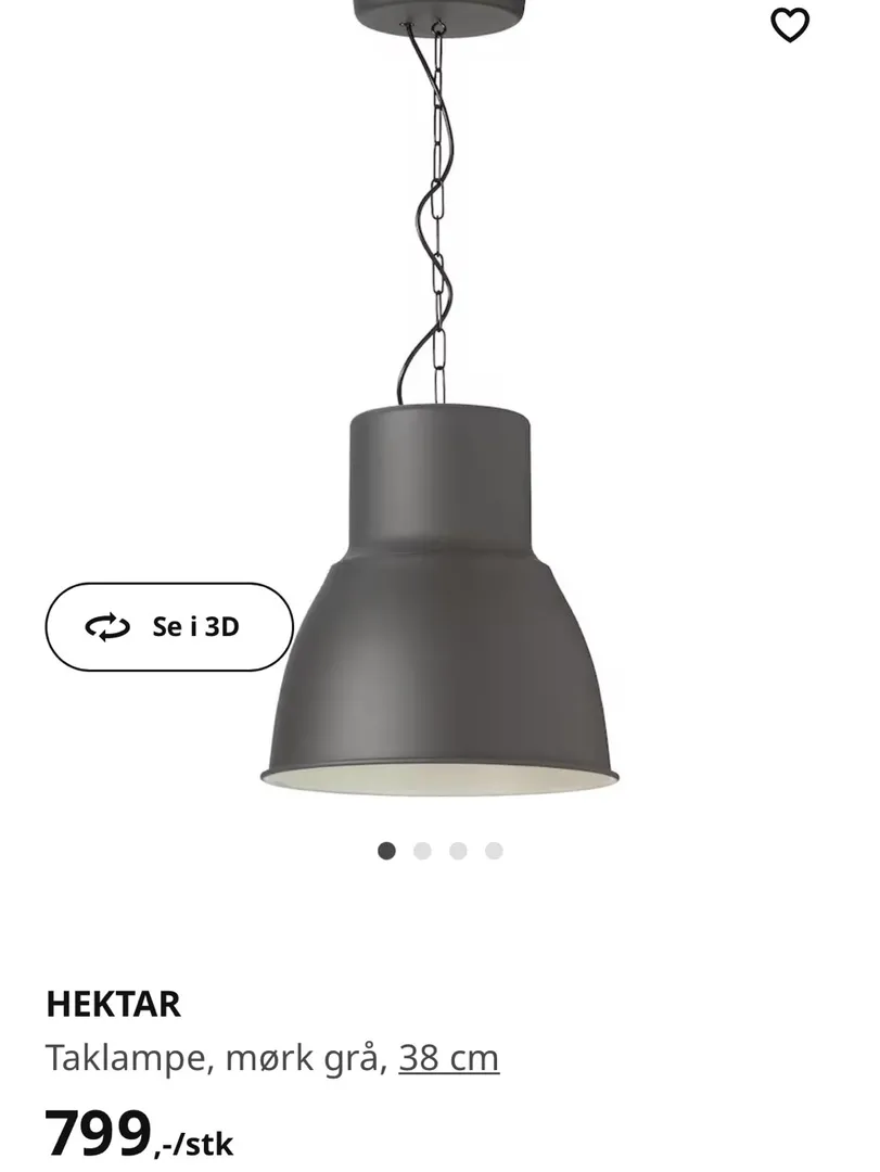 Ikea Hektar taklampe