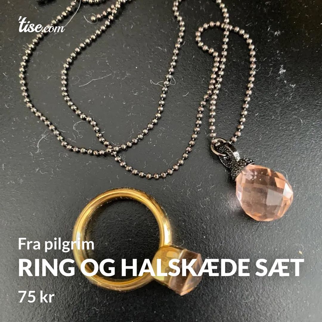 Ring og halskæde sæt