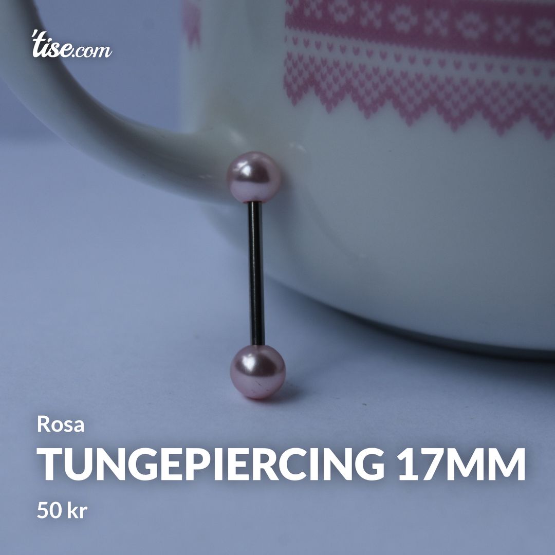 Tungepiercing 17mm