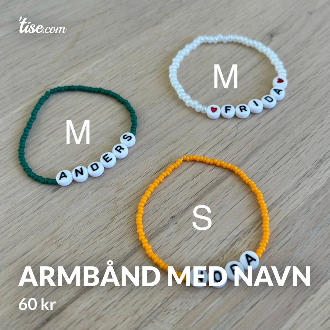 Armbånd med navn