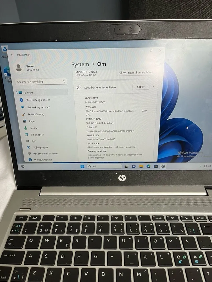 HP PROBOOK 445 G7