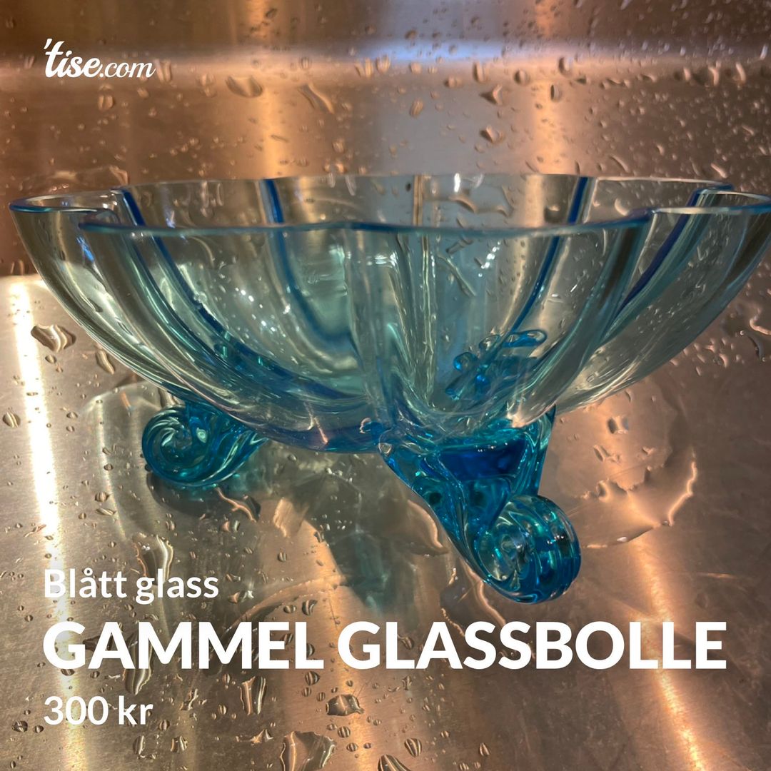 Gammel glassbolle