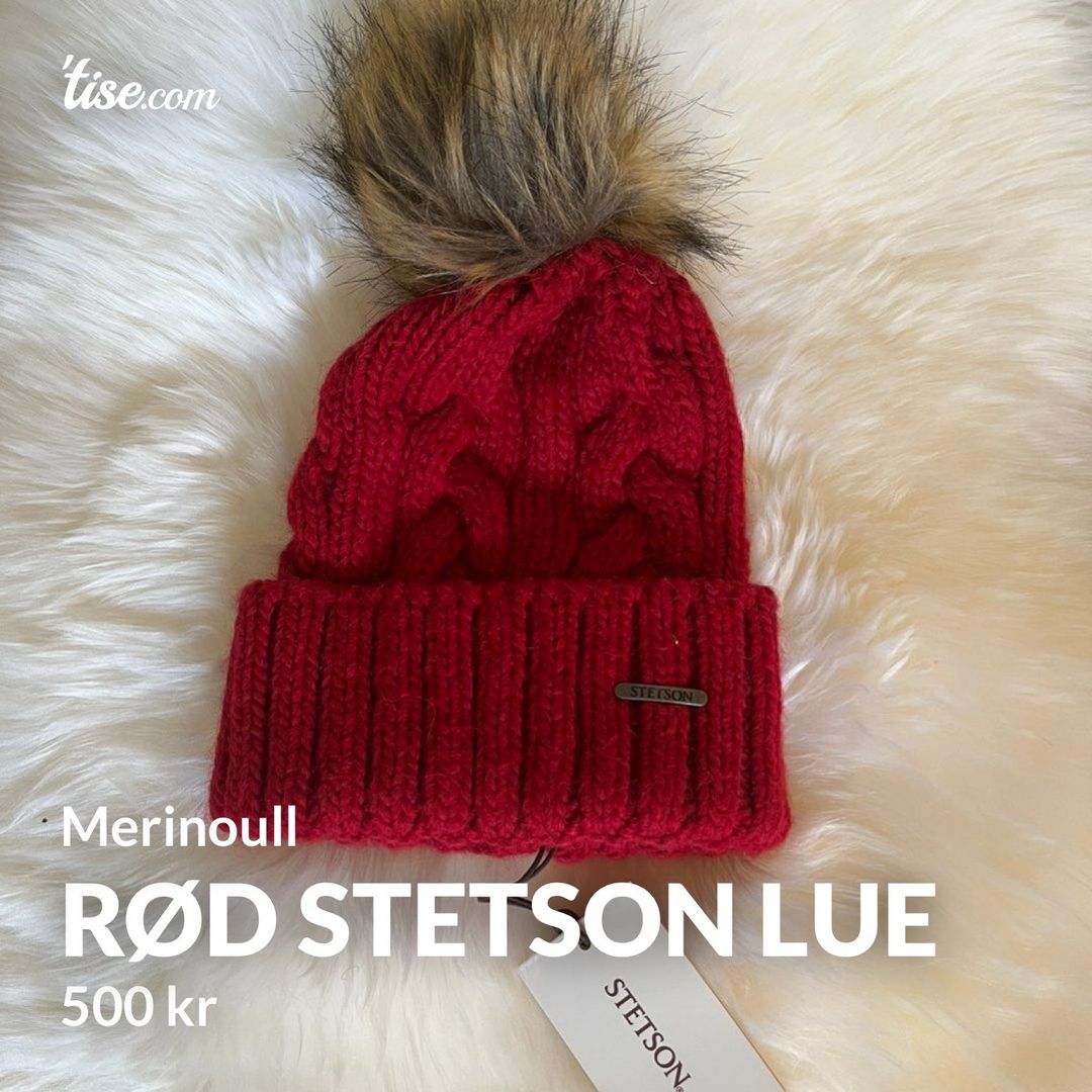 Rød Stetson lue