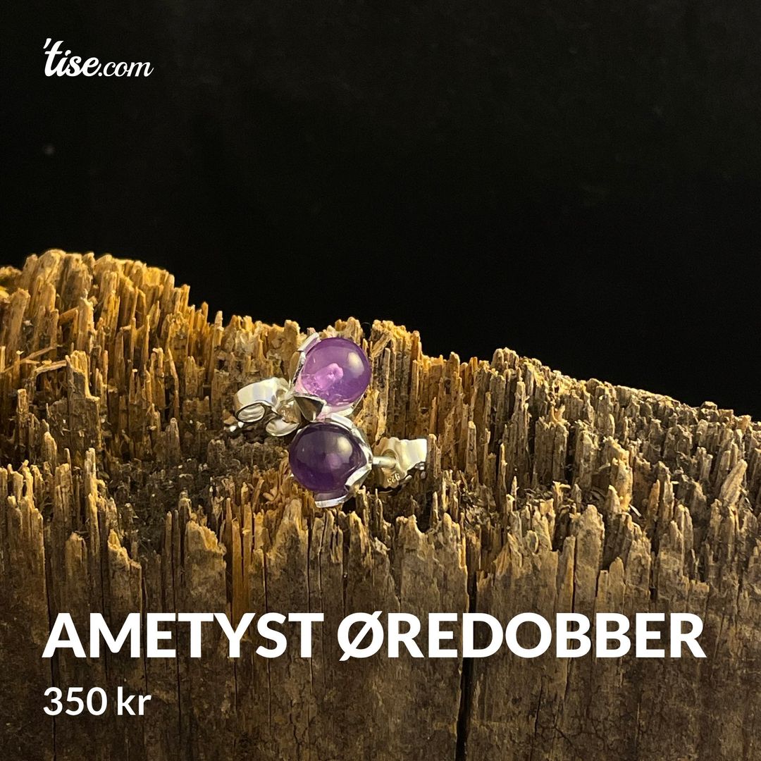 Ametyst øredobber