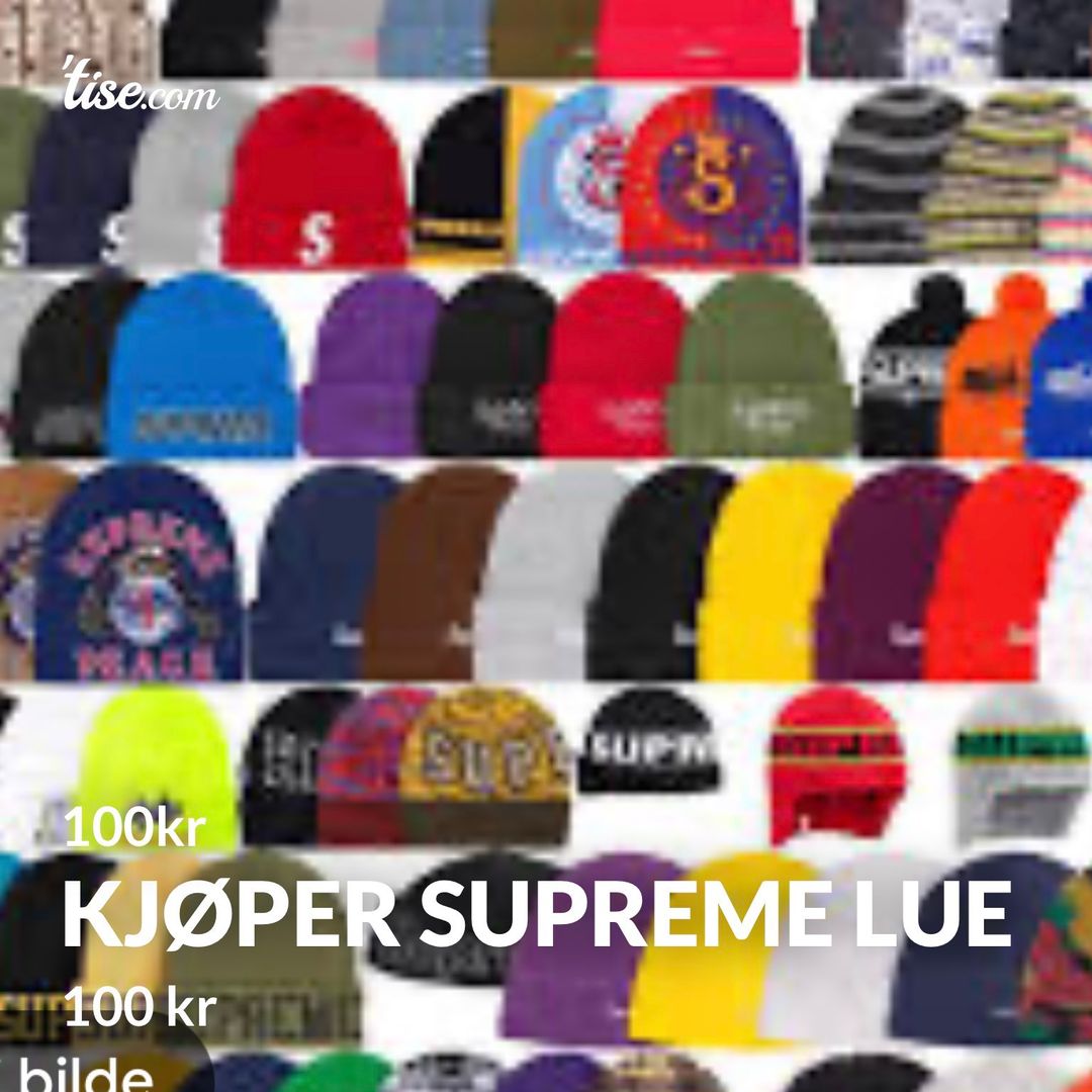 Kjøper supreme lue