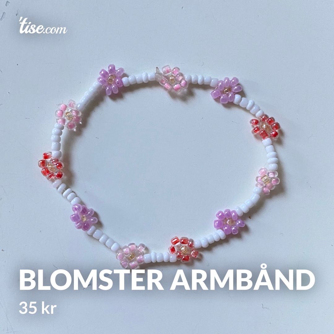 Blomster armbånd