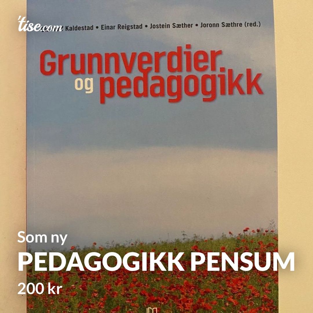 Pedagogikk pensum