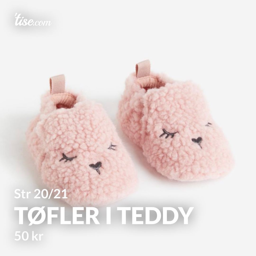 Tøfler i teddy