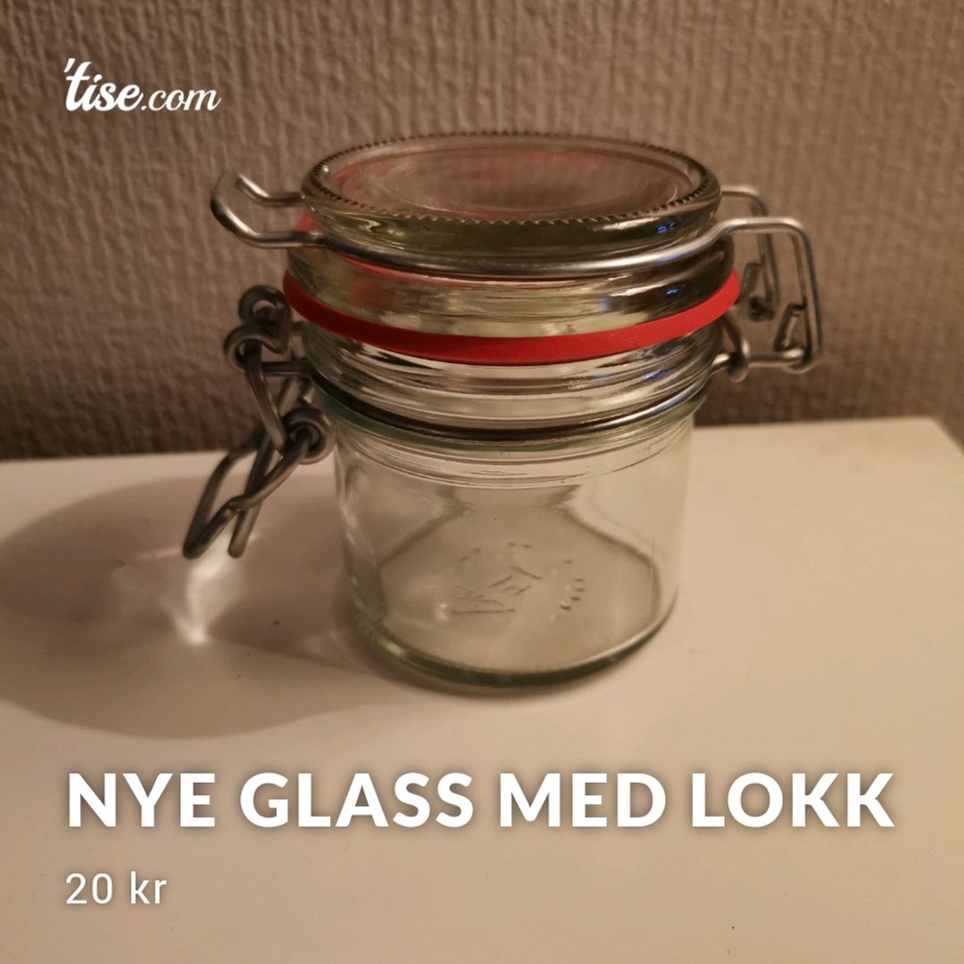 Nye Glass Med Lokk