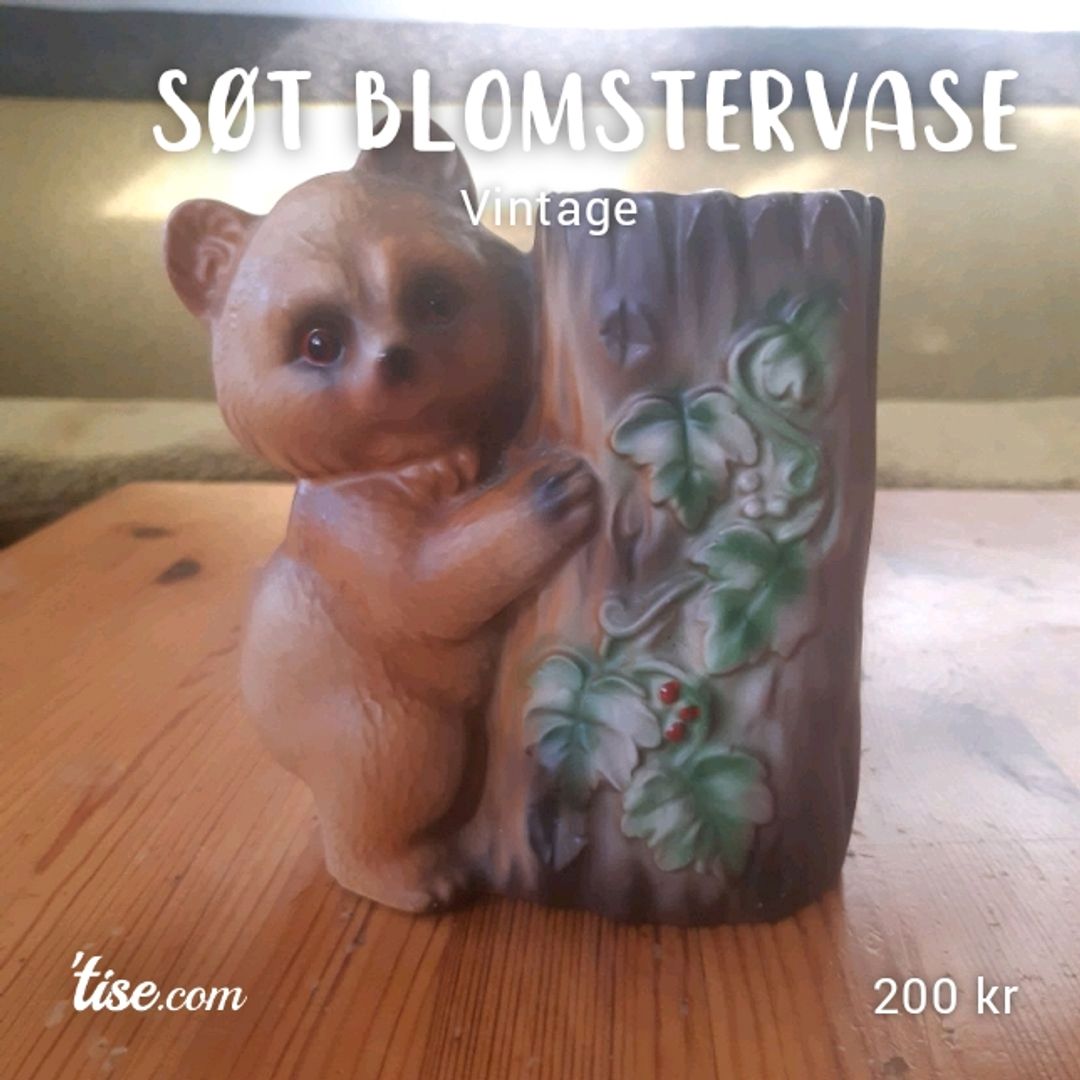 Søt blomstervase