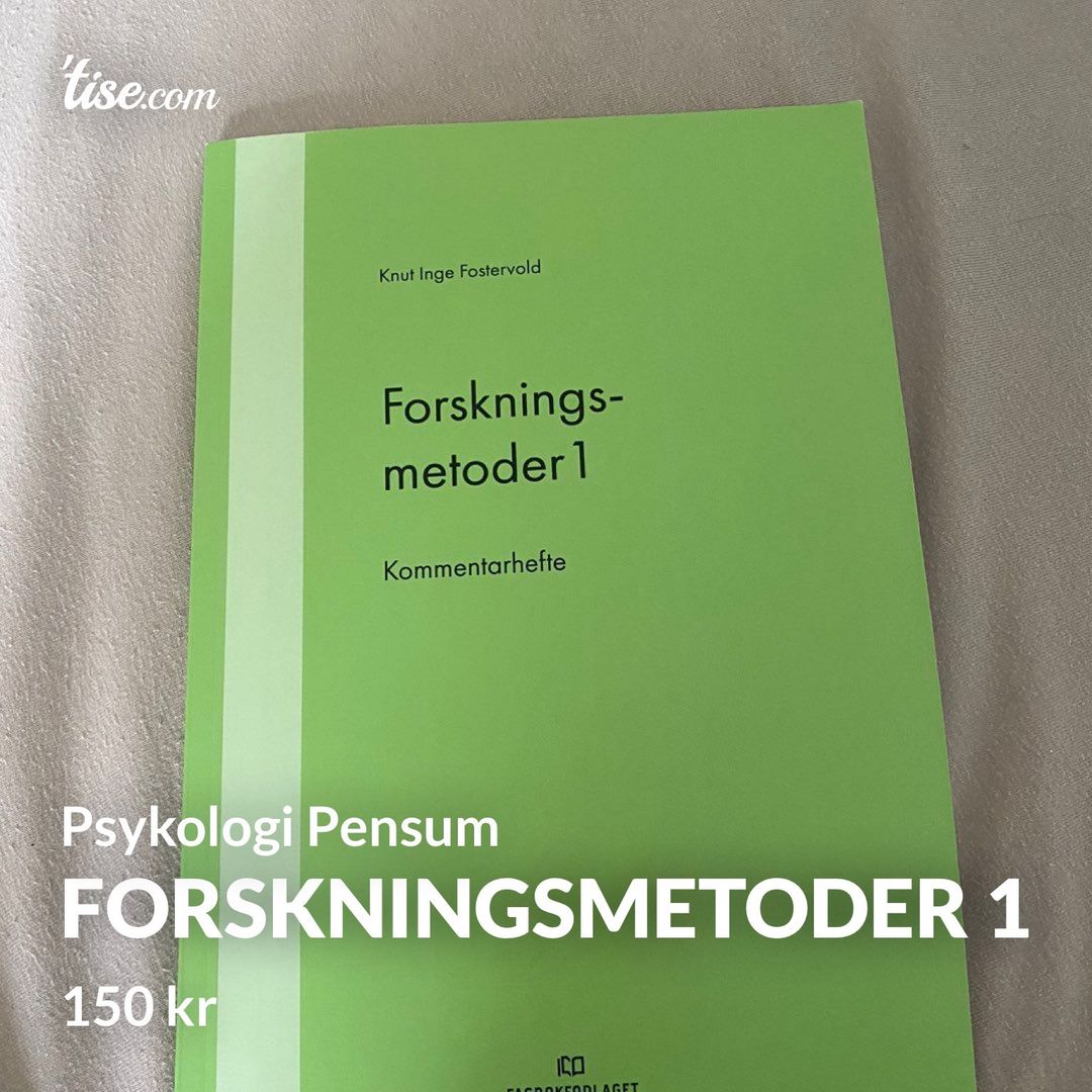 Forskningsmetoder 1