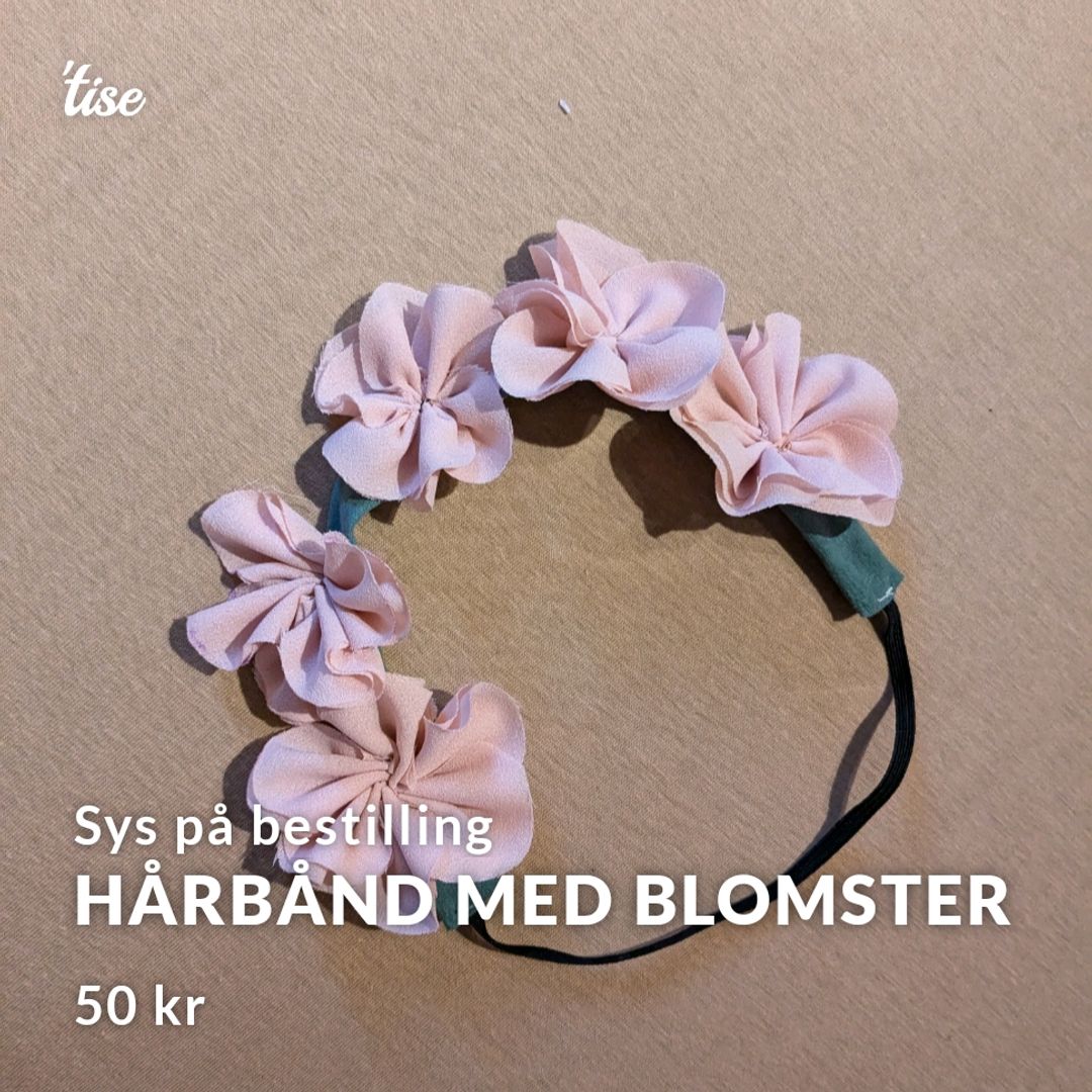 Hårbånd Med Blomster