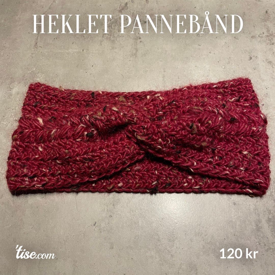 Heklet pannebånd