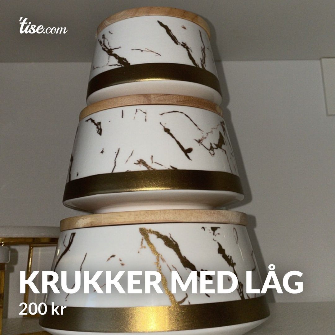 Krukker med låg