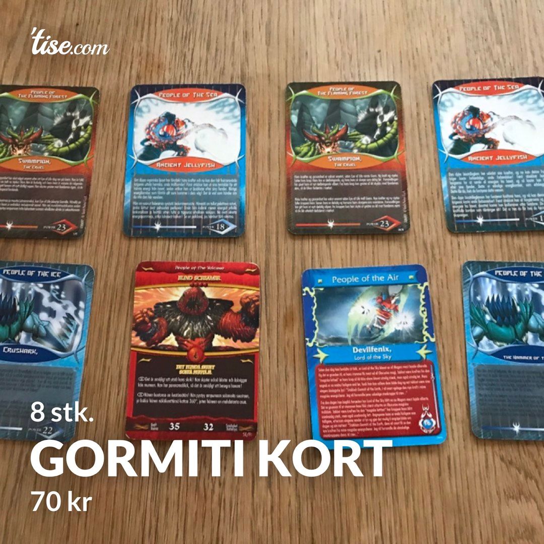 Gormiti kort