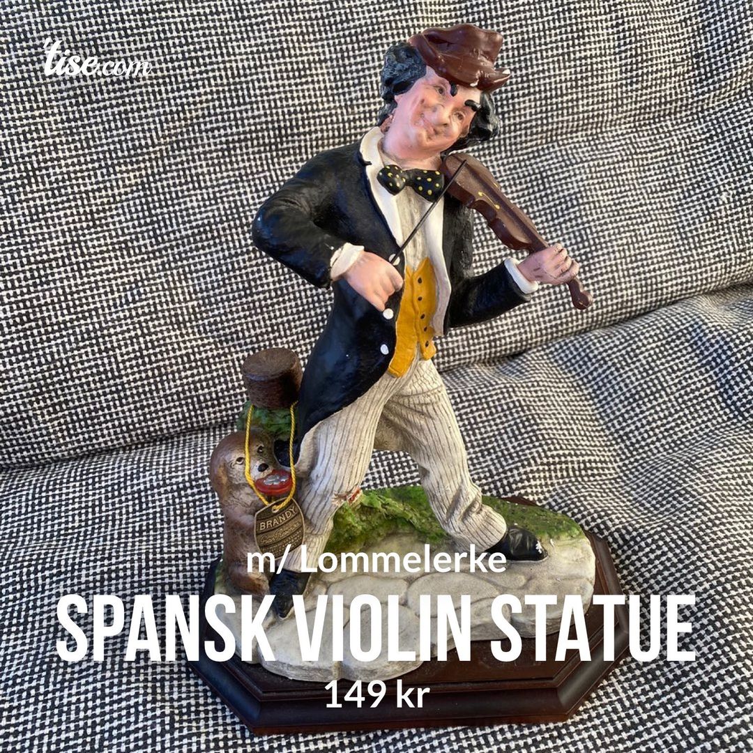 Spansk Violin Statue