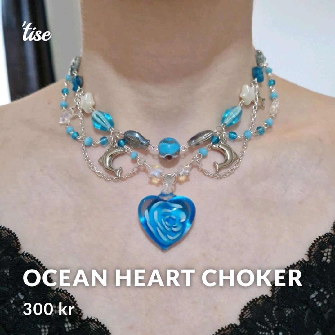 Ocean Heart Choker