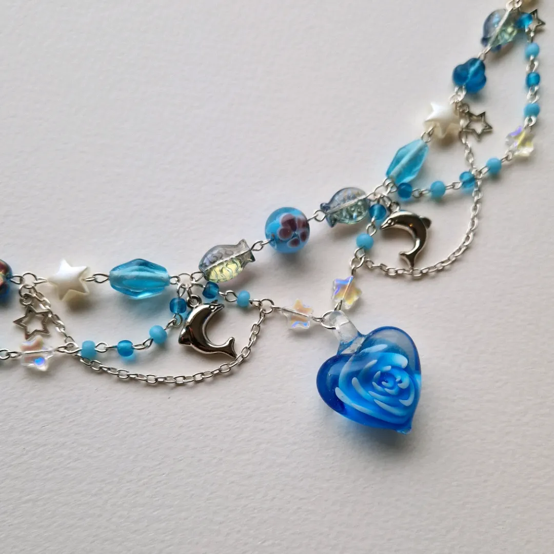 Ocean Heart Choker