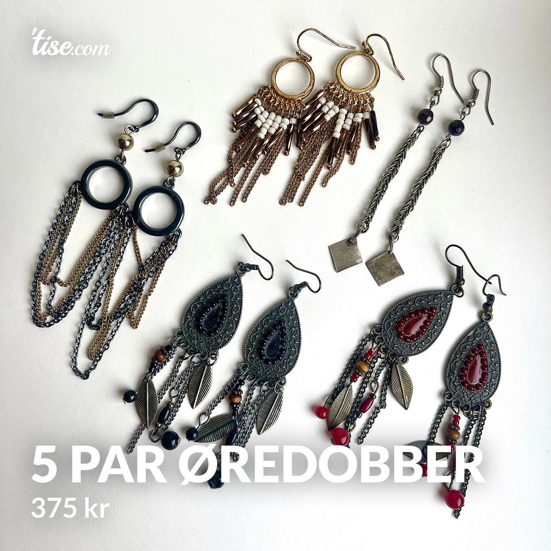 5 par øredobber