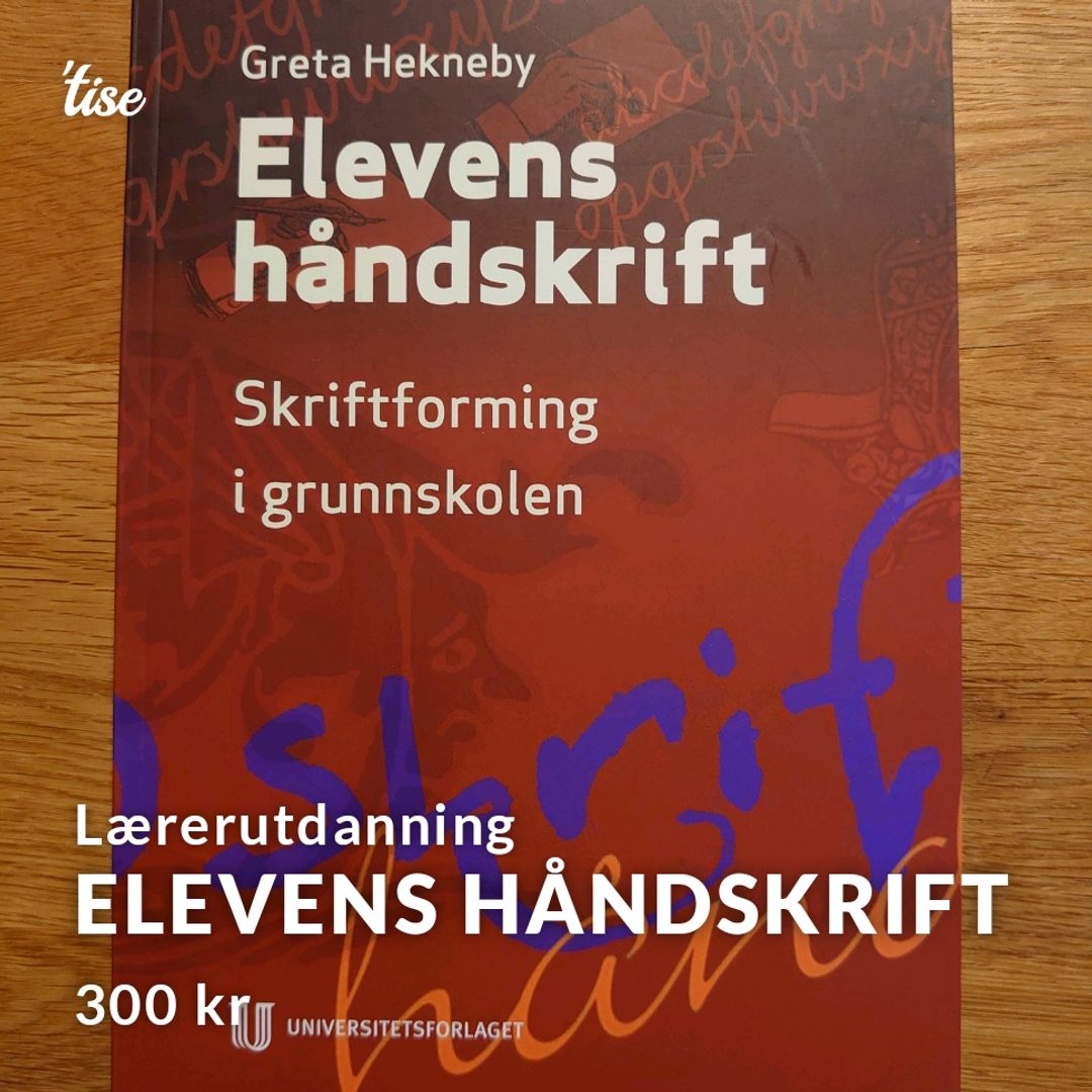 Elevens Håndskrift