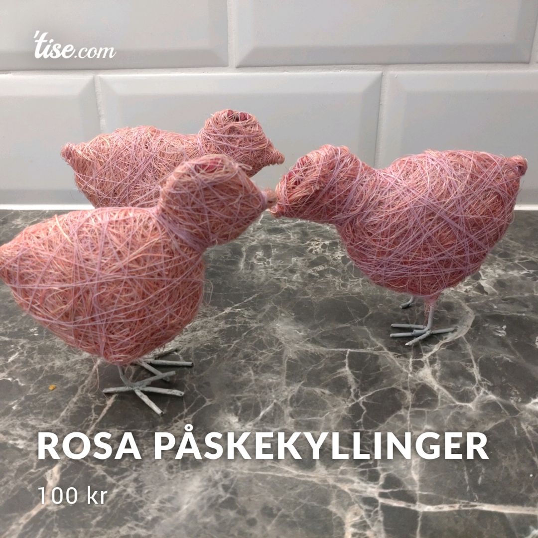 Rosa Påskekyllinger