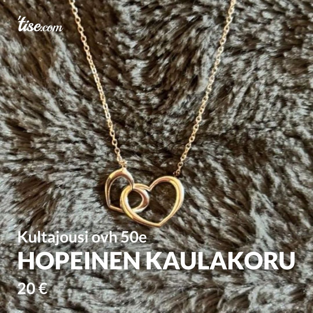 Hopeinen kaulakoru