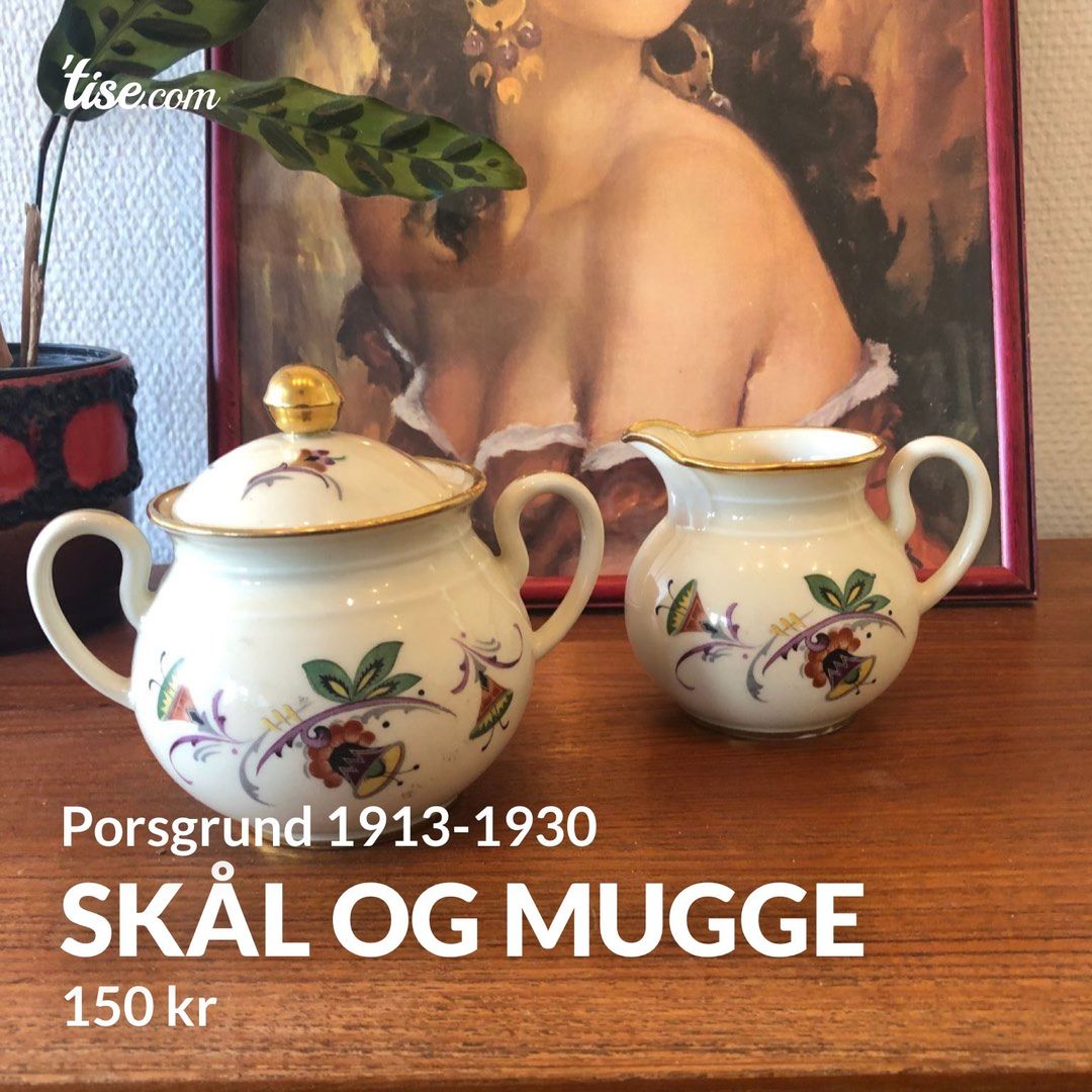 Skål og mugge