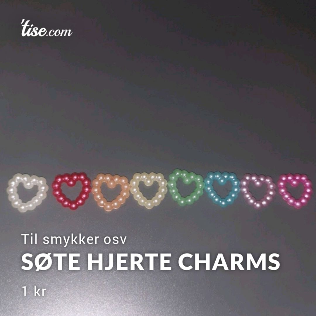 Søte Hjerte Charms