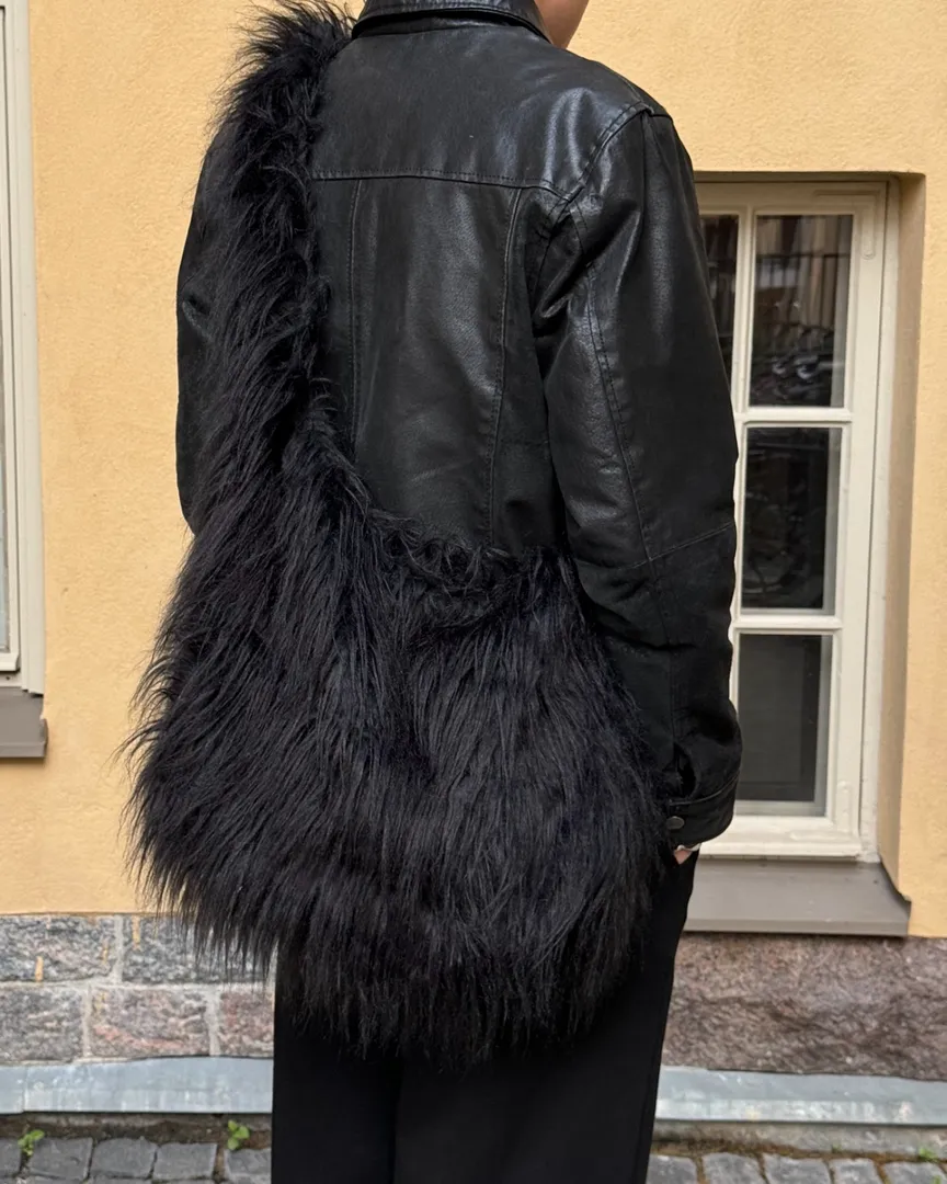 Ravenue faux fur bag