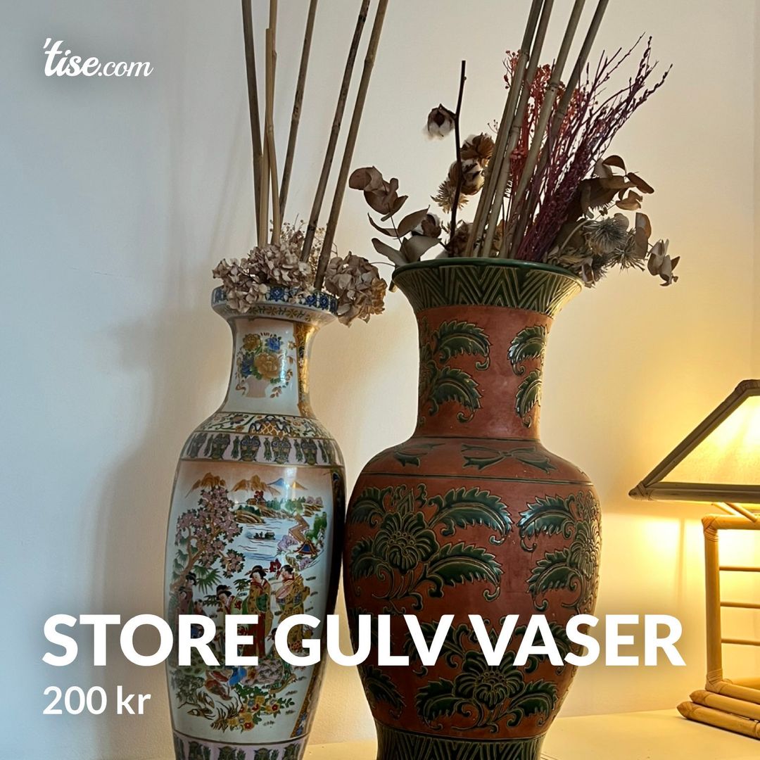 Store gulv vaser